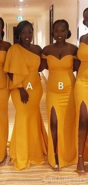 Yellow Bridesmaid Dress Long, Mermaid Yellow, Yellow Mermaid, Mermaid Long Bridesmaid Dresses, Wedding Guest Gowns, Beach Wedding Guests, Mermaid Bridesmaid, Custom Bridesmaid Dress, Yellow Bridesmaid Dresses