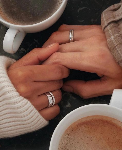 Wedding Rings Aesthetic, Rings Aesthetic, Wedding Blog, Holding Hands, Wedding Rings, Coffee