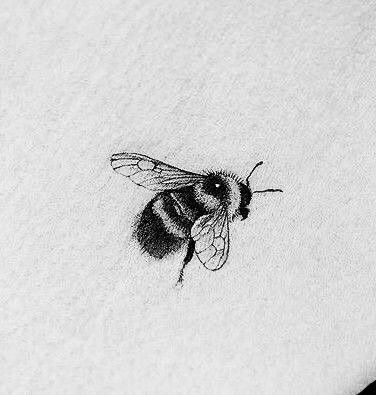 Honey Bee Tattoo Realistic, Black And White Bumble Bee Tattoo, Fluffy Bumble Bee Tattoo, Fuzzy Bee Tattoo, Bee Tattoo Drawing, Bee Tattoo Men, Bumble Bee Tattoo Design, Bumble Bee Tattoos, Honey Bee Tattoo Ideas