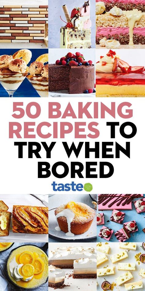 50 baking recipes to try when you’re stuck indoors | Baking recipes, Bake sale recipes, Easy baking recipes Slice And Bake Cookies Recipes, Funny Desserts, Something To Bake, Saturday Baking, Hydrangea Cake, Smores Brownies, Bake Something, Aussie Food, Baking Projects