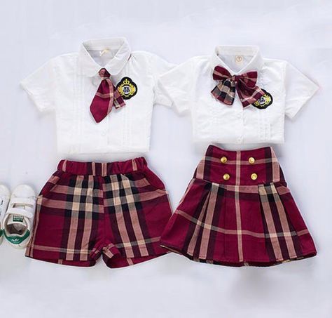 Choir Uniforms, Knot Shirt, Preschool Shirts, School Uniform Fashion, Tied T Shirt, Smart Outfit, Uniform Fashion, Designs For Dresses, Matching Family Outfits