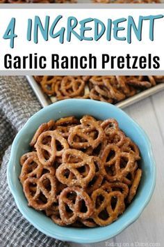 Ranch Dressing Pretzels, Seasoned Pretzels Recipe, Ranch Pretzels Recipe, Garlic Ranch Pretzels, Garlic Pretzels, Ranch Pretzels, Seasoned Pretzels, Spicy Ranch, Garlic Ranch