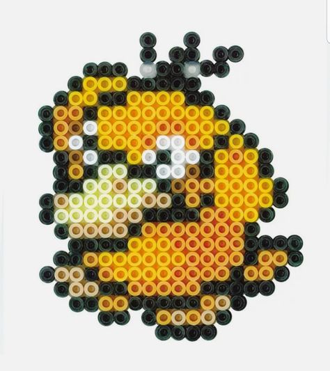 Psyduck Perler Bead Pattern, Psyduck Perler Beads, Pokemon Perler Patterns, Pokemon Fuse Beads, Pokemon Beads Pattern, Perler Bead Patterns Pokemon, Pokémon Perler Beads, Egg Pokemon, Perler Bead Pokemon