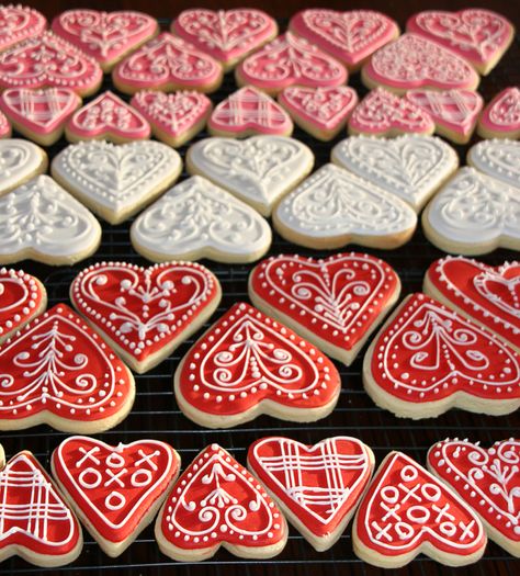 This year I made my Valentine Heart Cookies from gingerbread. I did this as I will be selling them at Pottsville Beach Markets on Sunday 5th February 2012 and the biscuits will have to keep for a c… Boyfriend Cookies, Iced Gingerbread, Valentine Cookies Decorated, Valentines Day Sugar Cookies, Heart Sugar Cookie, Patisserie Fine, Boyfriend Boyfriend, Valentine Sugar Cookies, Valentines Baking