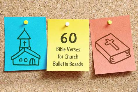 60 Bible Verses for Church Bulletin Boards Youth Group Fundraising Ideas, Sunday School Bulletin Board Ideas, Ideas For Fundraisers, Group Fundraising Ideas, Bible Bulletin Boards, Church Sign Sayings, Church Bulletins, Easter Sunday School, Sunday Quotes Funny