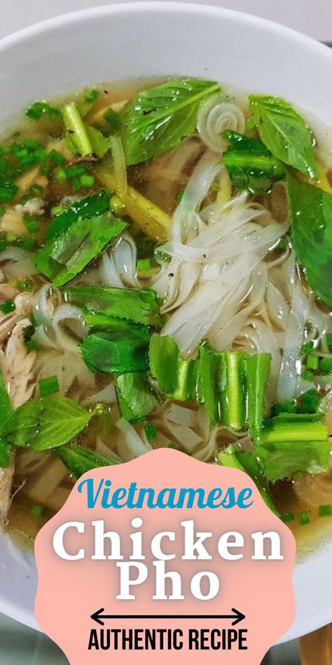 Vietnamese Pho Soup Recipe, Chicken Pho Soup, Pho Soup Recipe, Asian Soup Recipes, Chicken Pho, Vietnamese Pho, Pho Recipe, Pho Soup, Crock Pots