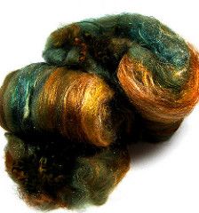 Deep Pine Forest Wild Card Bling Batt | Lynn Wigell | Flickr Carding Wool, Spinning Yarn Fiber, Rigid Heddle Weaving, Spinning Wool, Art Batts, Spinning Wheels, Spinning Yarn, Spinning Fiber, Textile Fiber Art