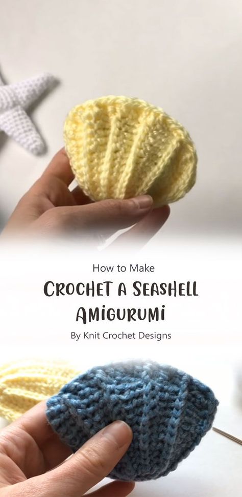 Crochet Seashell Applique, Nautical Crochet, Crochet Shell Pattern, Reef Pattern, Crochet Shorts Pattern, Seashells Patterns, Crochet Octopus, Form Crochet, Crochet Amigurumi Free Patterns