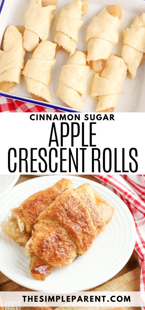 Sweet Apple Crescent Rolls, Baked Apples With Crescent Rolls, Crescent Roll With Apples, Crescent And Apple Recipes, Apple With Crescent Rolls Easy Recipes, Apple Recipes Crescent Rolls, Crossiant Apple Pie Crescent Rolls, Apple Filling Crescent Rolls, Crescent Rolls With Pie Filling