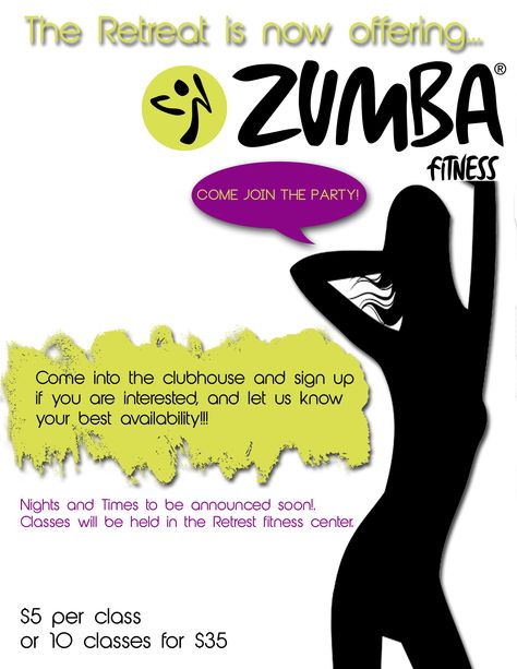 Flyer advertisement for Zumba classes Zumba Party, Fitness Flyer, Red Trainers, Distance Running, Long Distance Running, Psd Flyer Templates, Zumba Fitness, Workout Moves, Zumba Workout