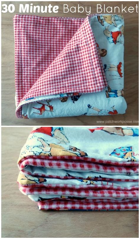 Baby Blanket Tutorial, Patchwork Baby Blanket, Diy Sy, Diy Baby Blanket, Easy Baby Blanket, Pop Tart, Sewing Machine Projects, Diy Bebe, Sew Ins