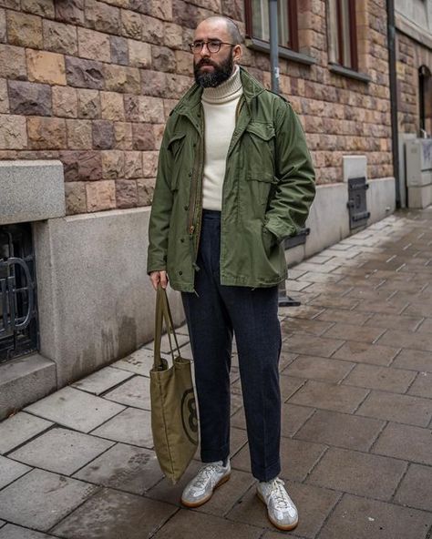 Field Jacket Outfit Men, M 65 Field Jacket Men, Military Jacket Outfit Men, Khaki Top Outfit, M65 Field Jacket Outfit, Military Jacket Outfit, Field Jacket Outfit, Military Jacket Outfits, Genderqueer Fashion