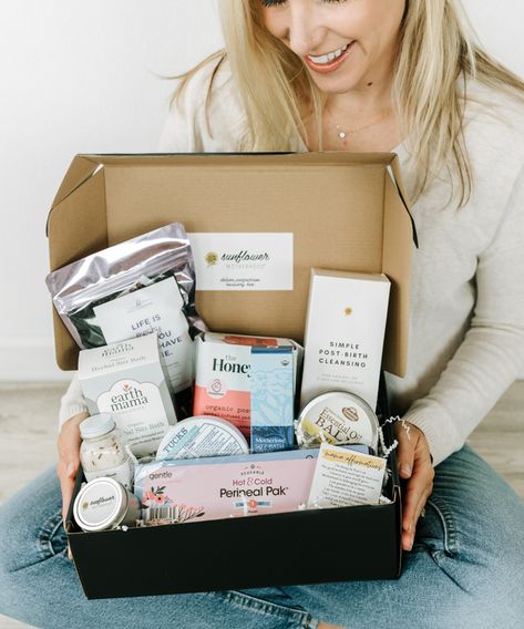 Postpartum Care Packages - Sunflower Motherhood Postpartum Kit, Postpartum Gift, Sitz Bath, Emergency C Section, The Healing Process, Packing A Cooler, Recovery Gifts, Labor Delivery, Best Baby Shower Gifts