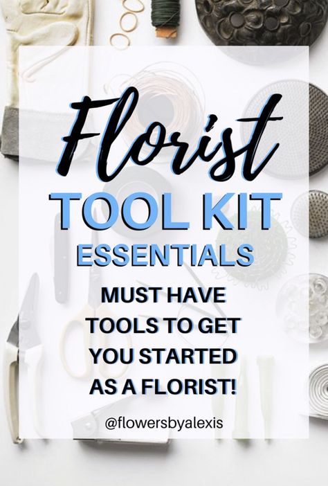 What’s in my florist tool kit? In today’s video I go over my florist must have tools to get you started as a florist! | florist| flower shop| how to become a florist| florist tips| florist guide| youtube video| #florist #tools #flowers Florist Business Plan, Florist Tips, Become A Florist, Floral Tools, Floral Design Business, Florist Tools, Cut Flower Farm, Coffee Bar Design, Flower Business