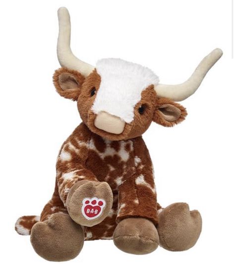 Longhorn Cow, Colorful Gifts, Blue Gift, Cute Stuffed Animals, Build A Bear, Cute Plush, Gamer Gifts, Highland Cow, My New Room