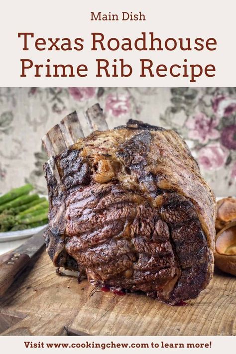 Texas Roadhouse Pork Chops Recipe, Prime Rib Marinade, Cooking Prime Rib Roast, Prime Rib Seasoning, Cream Cheese Spread Recipes, Copycat Texas Roadhouse, Smoked Prime Rib, Prime Rib Roast Recipe, Cooking Prime Rib