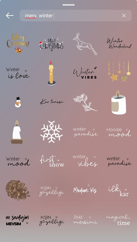 Instagram Christmas Stickers, Winter Stickers Instagram, Christmas Instagram Stickers, Insta Posts Ideas, Thanksgiving Instagram Story, Ig Fonts, Instastory Sticker, New Year Instagram Story, Hastag Instagram