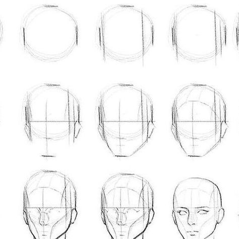 art tutorials on Instagram: "Draw a female face step by step Credit : seungyoonlee on artstation . Follow @my.art.memes for more .  . For paid shoutout, follow link in profile! . #practice #drawingreferences #artreference #drawingtutorials #reference #pointofview #arttips #howtodraw #illustration #drawinghelp #arthelp #digitalpainting #anime #manga #drawingtutorial #digitalillustration #anatomy #arttutorial #arttutorials" Face In Profile Tutorial, Webtoon Face Tutorial, Anime Face Shape Tutorial, How To Make Anime Face Step By Step, Practice Drawing Exercises, Head Sketch Tutorial Face Proportions, Face Mapping, Face Anatomy, Drawing Tutorial Face