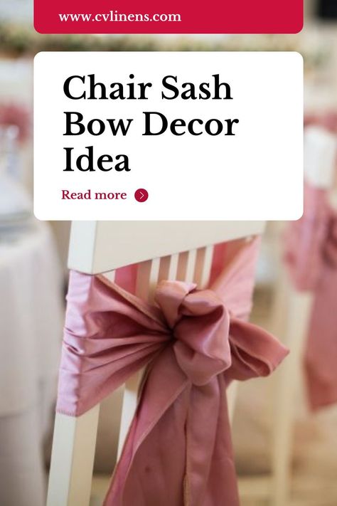 Chair decor made easy and elegant! Learn the art of our Easy Double Wrap Chair Sash Bow Decor Idea in our latest blog. Elevate your event with this chic and versatile DIY solution that adds a touch of glamour to your seating. event decor event decorating ideas party aesthetic party decorations party ideas party decor Diy Folding Chair Covers, Chair Sash Ideas, Diy Chair Sashes, Event Decorating Ideas, Decorating Ideas Party, Sash Ideas, Burlap Chair Sashes, Attire Guide, Burlap Chair