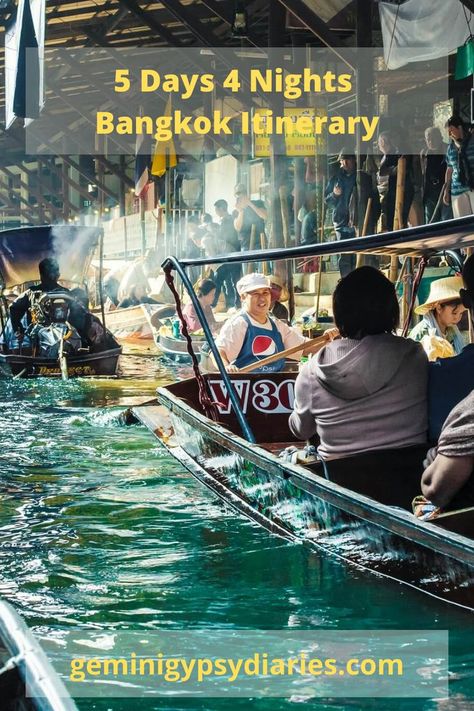 5 days 4 nights Bangkok itinerary, river market, boats, vendors Thailand Itinerary 2 Weeks, Bangkok Itinerary, Thailand Travel Destinations, Thai Travel, Thailand Itinerary, Thailand Adventure, Thailand Travel Tips, Thailand Travel Guide, Bangkok Travel