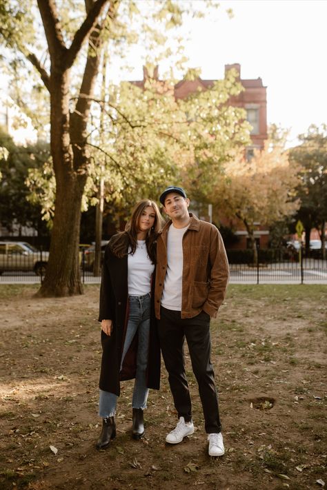 fall engagement shoot outfit ideas, minimal engagement shoot outfit, casual engagement shoot, long black fall coat, fall fashion 2023, black boots for fall, jeans for fall, ootd, fall fashion inspo, minimal bride, engagement shoot photos Men’s Engagement Photo Outfits Fall, Engagement Photos Outfits Couple, Engagement Photo Mens Outfit, Casual Fall Couples Photoshoot, Casual Photoshoot Poses Couple, Women Fall Photoshoot Outfits, Thanksgiving Pictures Couples, Engagement Outfit Winter, Casual Engagement Pictures Outfits Black Couples