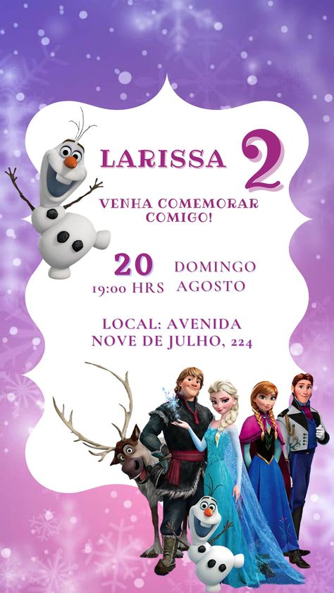 Claire Stone, Frozen Birthday Invitations, Frozen Cake, Princesa Disney, Frozen Birthday, Frozen 2, Birthday Invitations, Frozen, Birthday