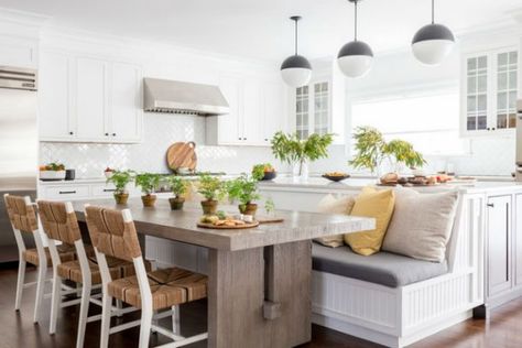 Kitchen Island Banquette, Built In Kitchen Bench, Kitchen Island Bench, Island Table, Kitchen Island Table, Kitchen Island With Seating, Banquette Seating, Island With Seating, Kitchen Benches