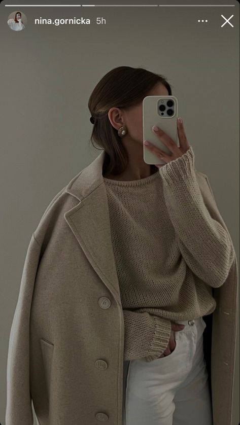 Chique Outfits, Beige Outfit, Mode Ootd, Elegantes Outfit, Mode Inspo, Autumn Outfit, Outfit Inspo Fall, Mode Inspiration, Fall Winter Outfits