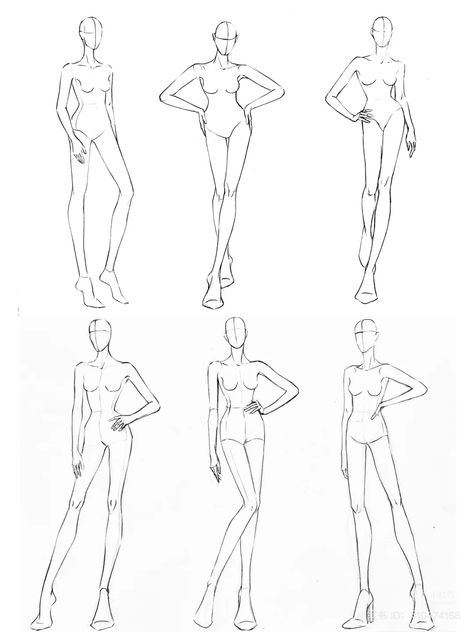 Body Base Drawing Fashion, Side View Croquis, Fashion Sketch Model Template, Fashion Designer Model Sketch, Women Poses Sketch, Costume Design Sketch Template, Figure Poses Sketch, Modle Base Drawing, Fashion Design Poses Sketch