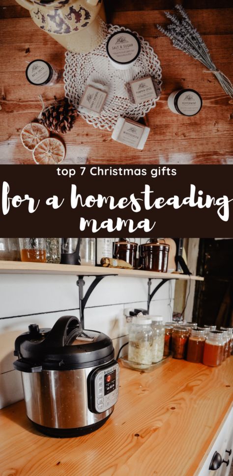 Homemaking Christmas Gifts, Homestead Christmas Aesthetic, Homemaker Christmas Gifts, Christmas Gifts For Homesteaders, Homesteading Christmas Gifts, Homesteading Gift Ideas, Homestead Gift Ideas, Diy Homestead Gifts, Homestead Christmas Gifts