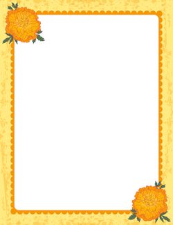 Marigold Border Marigold Border, Diwali Invite, Marigold Wedding, Caricature Wedding Invitations, Indian Invitation Cards, Diwali Card, Indian Invitations, Free Gif, Printable Border