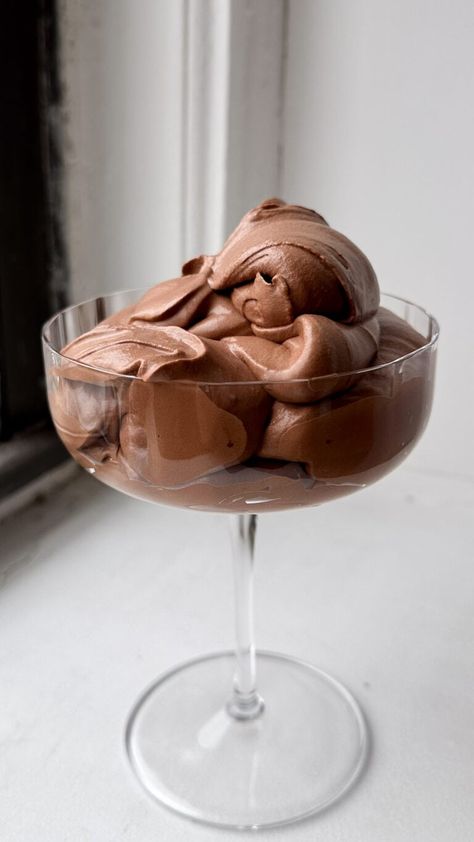 Dark Chocolate Mousse • Red Currant Bakery Chocolate Mousse Aesthetic, Pretty Dessert Recipes, Homemade Mousse, French Chocolate Mousse, Black Forest Brownies, Hot Chocolate Cake, Dark Chocolate Desserts, Dessert Mousse, Mocha Mousse