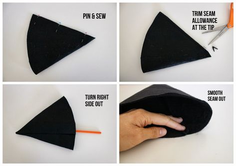 Make a Witch Hat in Any Size TUTORIAL Make A Witch Hat, Diy Witch Hat, Witch Hat Pattern, Witch Costume Diy, Scarecrow Hat, Felt Witch Hat, Diy Witch, Witch Costumes, Witch Diy