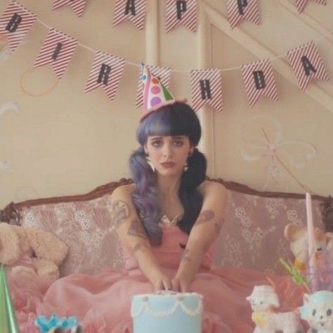 Melanie Martinez Birthday, Melanie Martinez Music, I Love You Mother, 21st Party, Pity Party, Party Background, Pretty Animals, Baby Birthday Party, Melanie Martinez