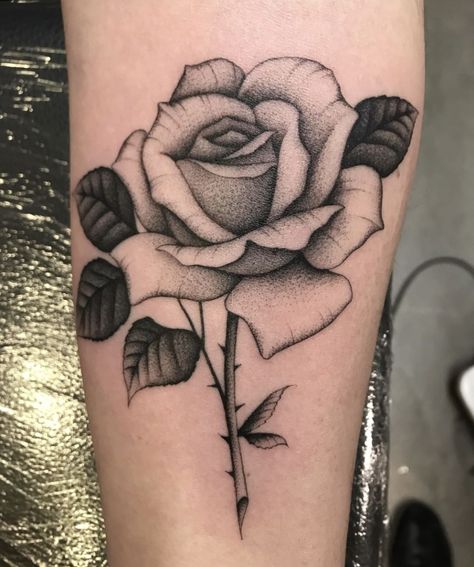 Fine Rose Tattoo, Single Rose Tattoo, Black And Gray Rose Tattoo, Black And Grey Rose Tattoo, Roses Tattoos, Single Rose Tattoos, Abstract Tattoo Ideas, Rosa Tattoo, Realistic Rose Tattoo