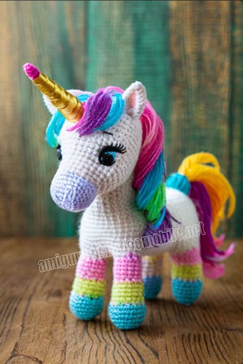 Crochet Unicorn Pattern Free, Crochet Dinosaur Patterns, Crochet Unicorn Pattern, Disney Crochet Patterns, Amigurumi Minta, Crochet Toys Free, Crochet Baby Toys, Crochet Dragon, Crochet Animals Free Patterns