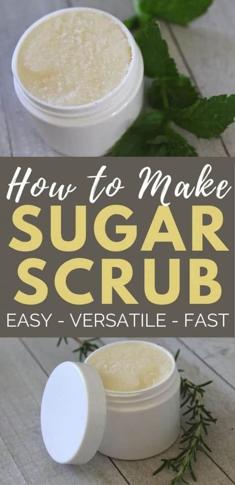 Homemade Exfoliating Scrub, Sugar Body Scrub Diy, Fragrance Combinations, Coconut Oil Sugar Scrub, Easy Sugar Scrub, Coconut Oil Scrub, Coconut Oil Body Scrub, Coconut Sugar Scrub, Living Naturally