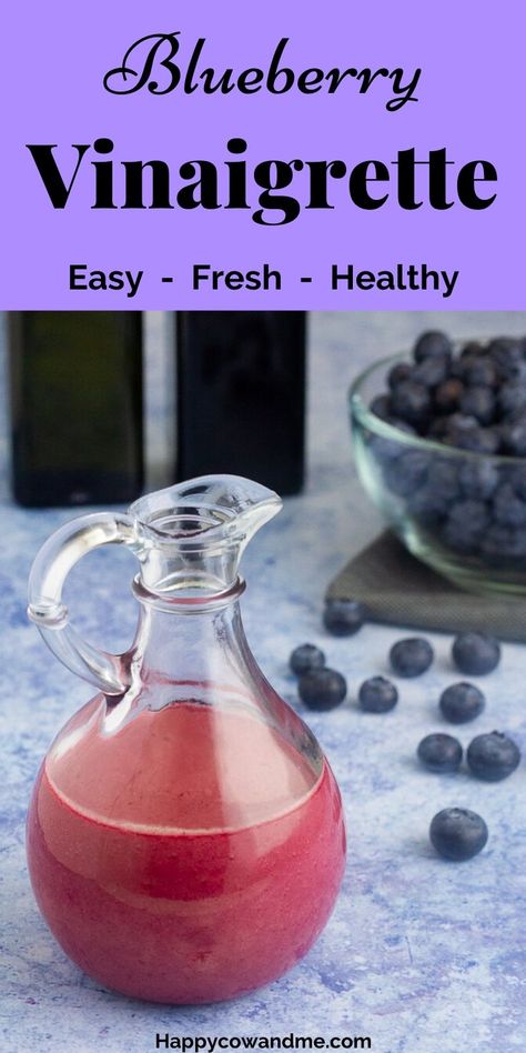 Blueberry Salad Dressing, Vegan Salad Dressings, Blueberry Vinaigrette, Strawberry Vinaigrette, Blueberry Salad, Roasted Vegetable Salad, Vegan Salad Dressing, Blueberry Season, Vegan Dressing