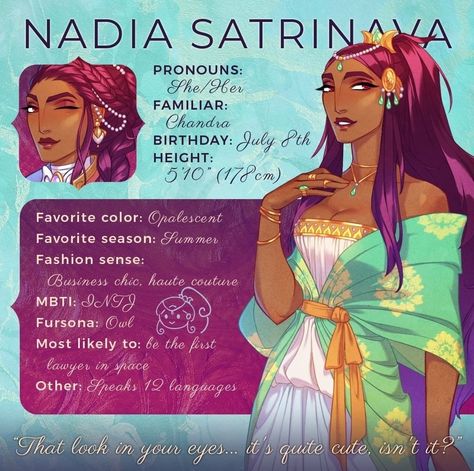 Nadia Satrinava, Character Descriptions, The Arcana, Novel Games, Business Chic, Major Arcana, Fantasy Romance, Character Description, Visual Novel