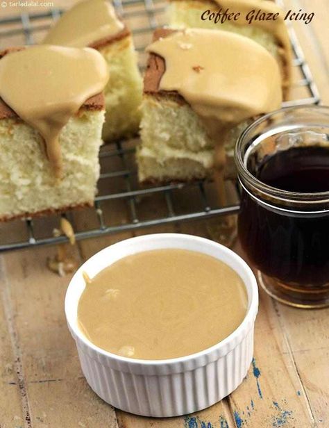 Coffee Glaze Icing recipe Coffee Glaze Icing, Glaze Icing Recipe, Glazed Icing Recipe, Mocha Icing, Coffee Icing, Cookie Glaze, Glaze Icing, Coffee Mocha, Fiesta Cake