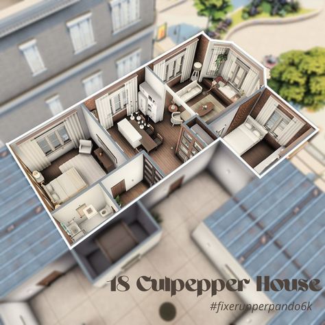 Ix Landgraab Sims 4 Layout, Culpepper Apartment Sims 4, Sims 4 Cc House Layout, Ix Landgraab Sims 4, 17 Culpepper House Layout, 20 Culpepper House Layout, 920 Medina Studios Sims 4 Layout, Sims 4 Apartment Floor Plan, 19 Culpepper House Sims 4