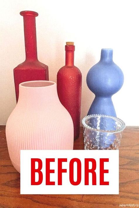 Got old, dated, or ugly vases? I have a solution for you! These faux terracotta vases look so great in your space and allow you to reuse something you’re not using anymore! Easy Cheap Boho Decor Idea for Living Room on a Budget. Cheap Boho Decor Ideas, Thrifted Vases, Terracotta Vases, Anthropologie Candle, Cheap Boho, Cheap Vases, Boho Vase, Room On A Budget, Diy Boho Decor