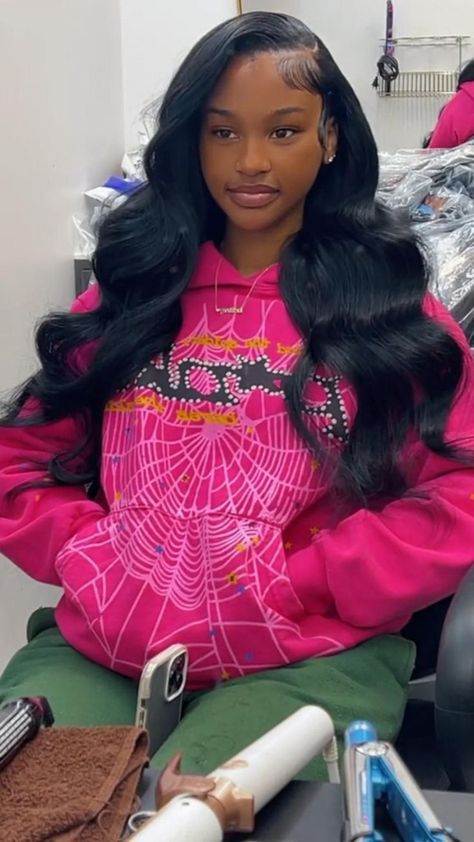 Mslynnhair Human Hair Lace Wig Wigs Qw Side Part Black Women, Sew In Hairstyles With Curls, Wig Hairstyles Ideas Black Women Ponytail, Wig Hairstyles Ideas Black Women Side Part, Side Part Sew In With Braid, 2000s Black Women Hairstyles, 20inch Sew In Weave, Hbcu Pageant, Hairstyles For 2024