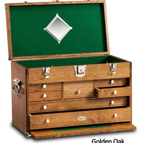 Gerstner Tool Chest, Wood Toolbox, Wood Tool Chest, Tool And Die Maker, Fly Fishing Accessories, Modern Tools, Tool Cabinet, Tool Boxes, Blanket Chest