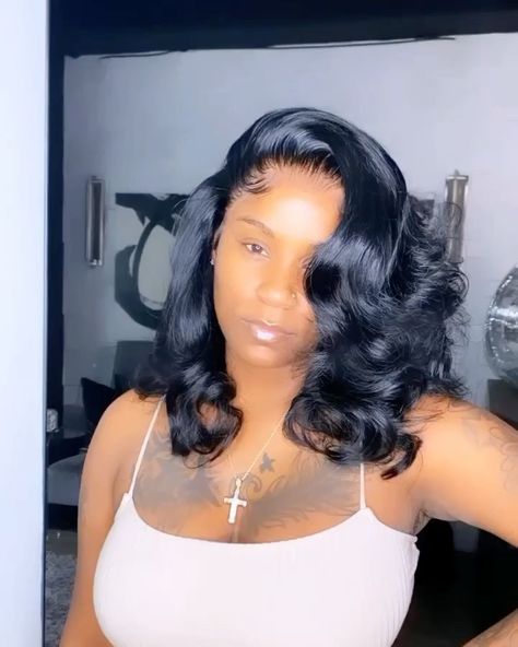 Loose Curls Medium Length Hair, Long Relaxed Hair, Curls For Medium Length Hair, Wave Hairstyles, Black Ponytail, Blonde Bob Haircut, Layered Curls, Awesome Hairstyles, Weave Styles