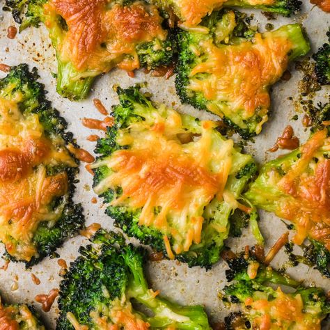 Oven Parmesan Smashed Broccoli, Smashed Parmesan Brocolli, Crispy Parmesan Broccoli Chips, Crispy Smashed Broccoli, Smashed Broccoli With Cheese, Smash Broccoli Parmesan, Smashed Broccoli Recipe, Smashed Broccoli With Parmesan, Broccoli Tots Recipes