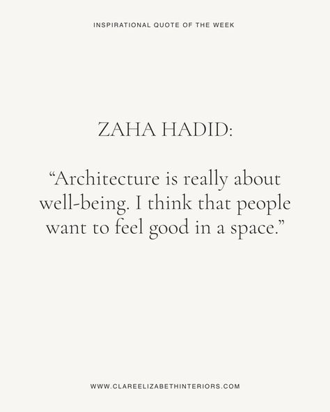 Zaha Hadid Quotes, Latest Interior Design, Quote Of The Week, Zaha Hadid, Interior Architect, Interior Home, God Is Good, Interior Design Projects, Inspirational Women