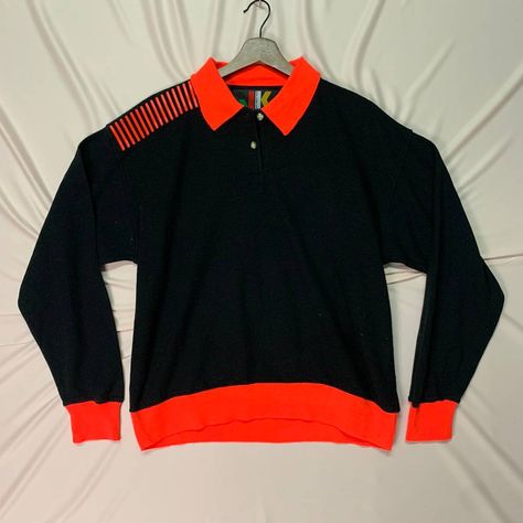 Junko Koshino, Men's Tops, Designer Vintage, Medium Size, Quarter Zip, Vintage Designs, Sweater Shirt, Men's Polo Shirt, Tops Designs