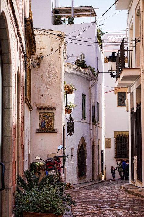 Sitges Spain: Don't Go Unless... Sitges Spain Aesthetic, Medieval Street, Sitges Spain, Sitges Barcelona, Spain Country, Barcelona Trip, Barcelona Aesthetic, Travelling Ideas, Travel Aesthetics