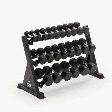 Dumbbell Set With Rack, Dumbbell Storage, Home Gym Essentials, Squat Stands, Dumbbell Rack, Home Gym Design, Dumbbell Set, Squat Rack, Bench Set